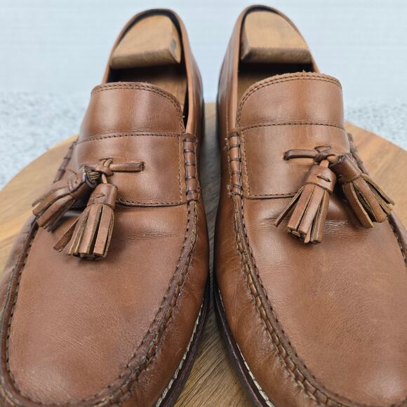 Cole Haan Mens 12M Pinch Tassel Brown Leather Casual Lifestyle Daily Loafer main image 3